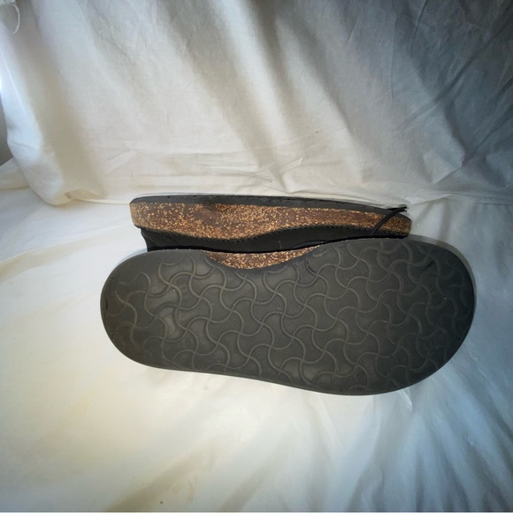 Birkenstock Black Oxfords with Cork Sole size 43